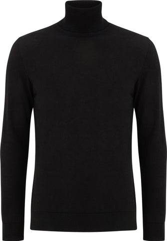 Dax Black Polo Neck Knitwear By Benetti