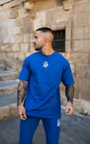 Global Text Cobalt Tee By Sinners Attire
