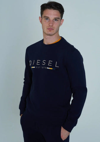Laurent Navy Sweatshirt By Diesel