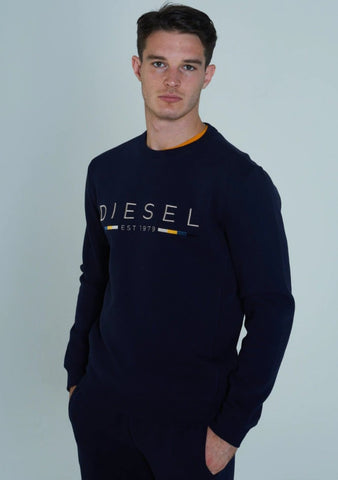 Laurent Navy Sweatshirt By Diesel