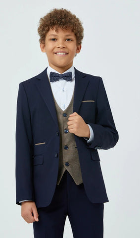 Oliver Boys Navy Suit By Benetti