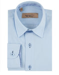 Boys Obj Blue Shirts By Olymp