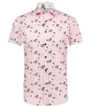 Cycling Pink Linen Shirt By A Fish Named Fred