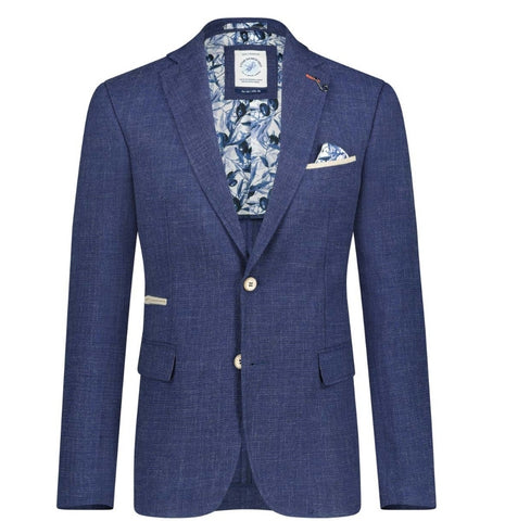 Denim Blue Blazer By A Fish Named Fred