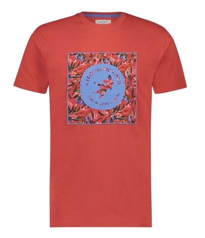 Red Artwork Tee By A Fish Named Fred