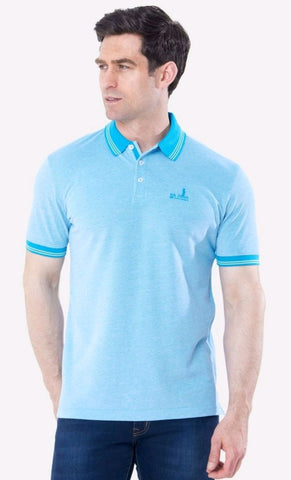 Diaz Blue Polo Shirt By 6th Sense