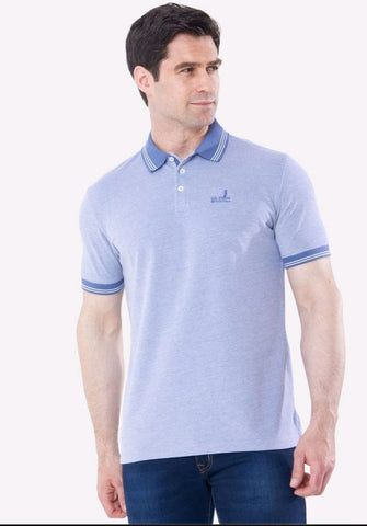 Diaz Denim Polo Shirt By 6th Sense