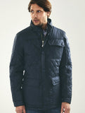 3081 Navy Quilted Jacket By Vedoneire