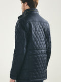 3081 Navy Quilted Jacket By Vedoneire