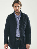 3186 Navy Quilted Jacket By Vedoneire