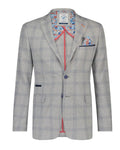 Grey Check Blazer By A Fish Named Fred